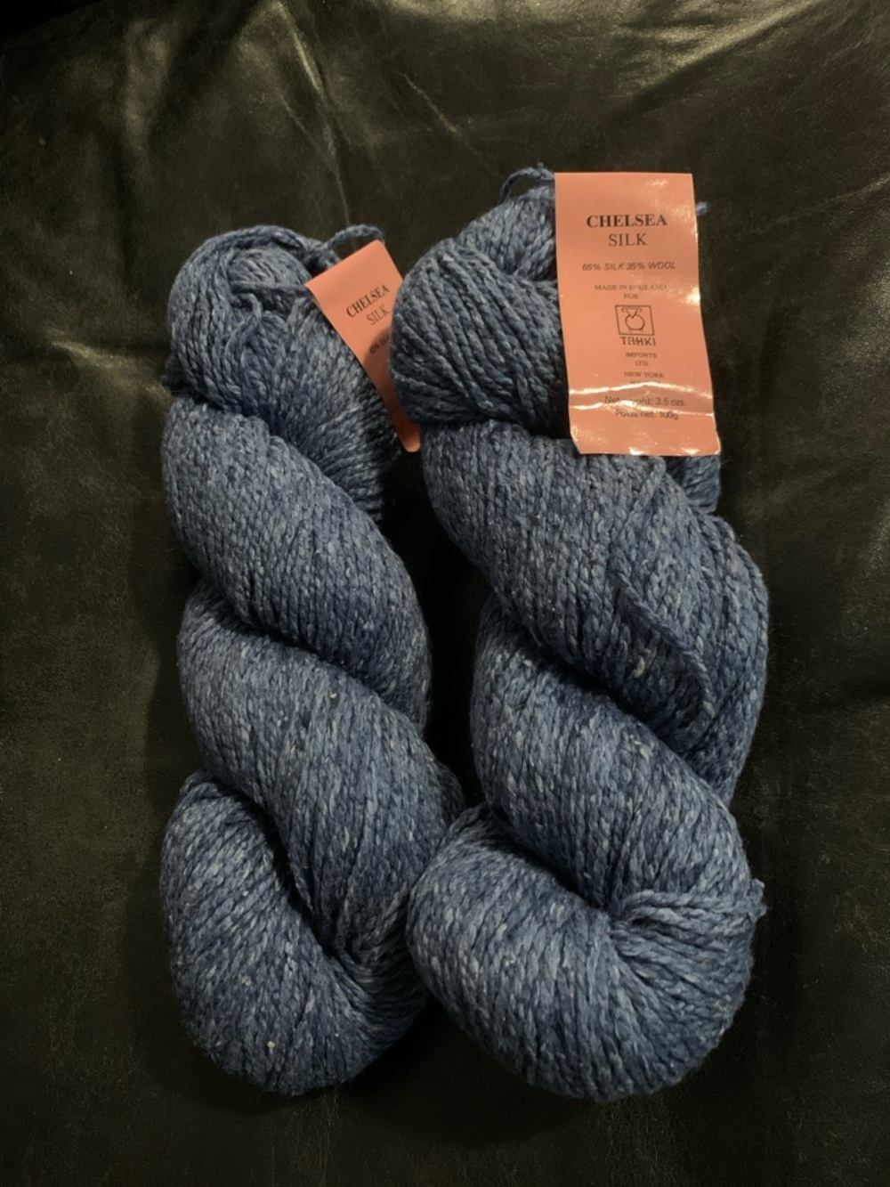 Vintage Chelsea Silk Blue Heather 🧶Yarn- 2 Skeins